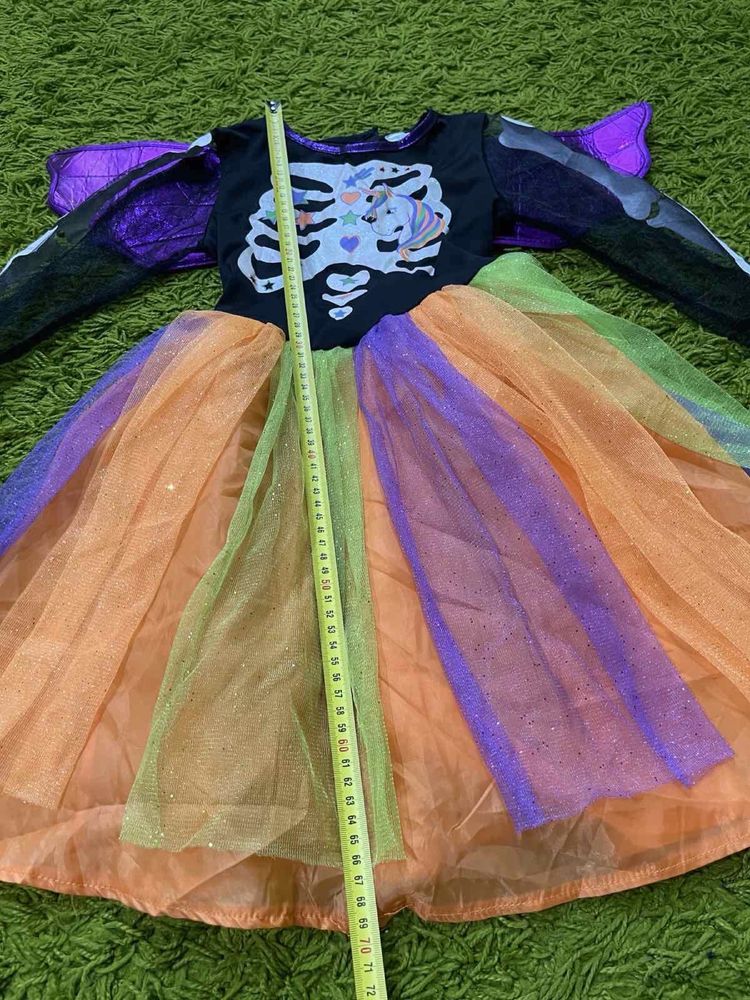 Платье Белль Бель, Золушка, единорог скелет на7-8лет