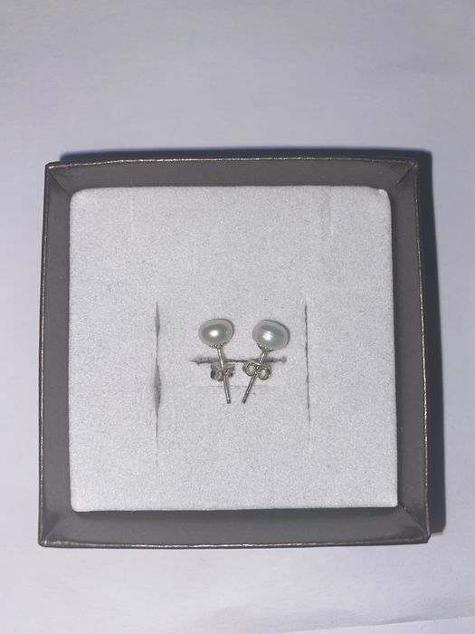 Srebrne kolczyki z perłami