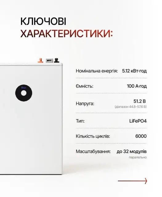 Акумулятор аккумулятор батарея Deye SE-F5 Pro-C 5кВт