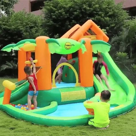Insuflável Happy Hop aquático (9364) – Tropical play centre