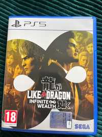 PS5 yakuza like a dragon infinite wealth z kodem na nowe prace