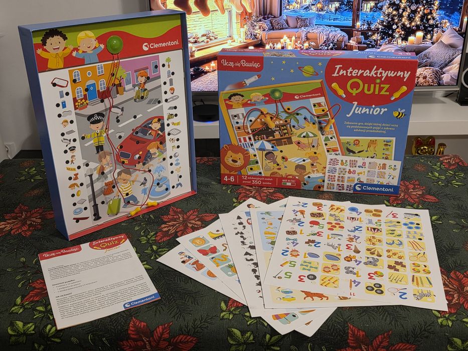 Interaktywna gra do nauki, stan bardzo dobry Clementoni