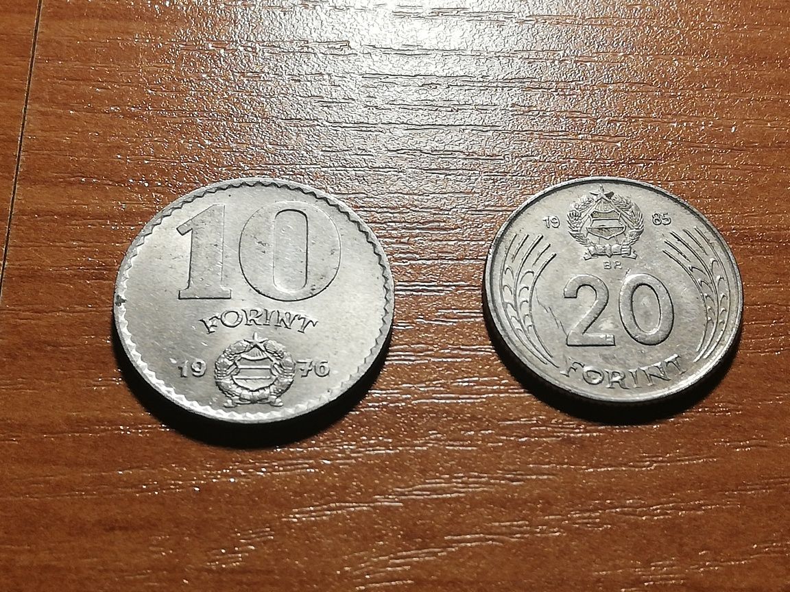 Moneta 10 i 20 forint 1976/1985r