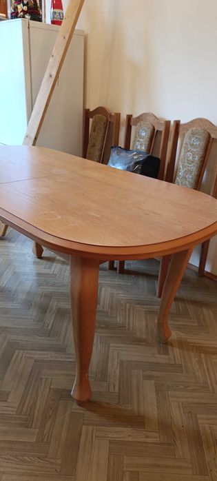 Stół rozkładany drewniane nogi i podstawa