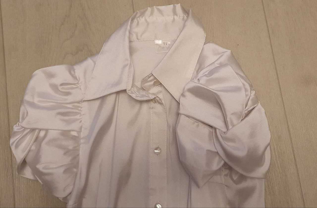 Блузка белая для девочки, 11 лет
