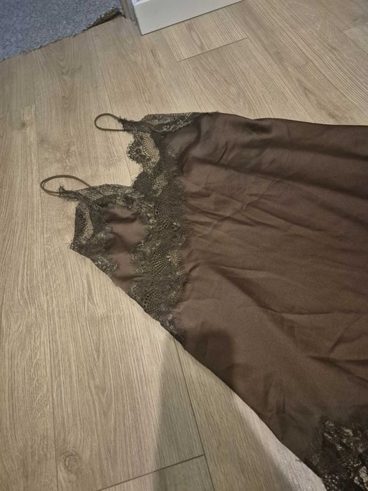 Halka koszula nocna czekoladowa nowa z metkami rozmiar uniwersalny