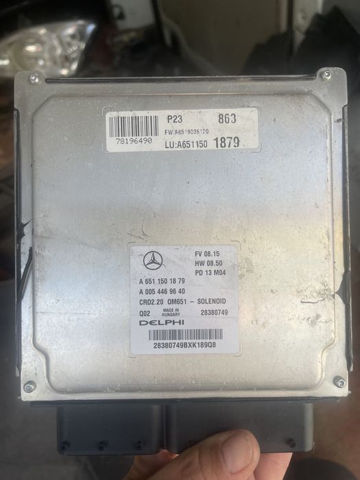 Vito 639 2.2 silnik 651 sterownik rygiel  stacyjak 2 klucze zestaw
