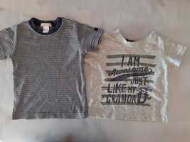 2 x koszulka dla chlopca H&M Primark. Rozm. 80