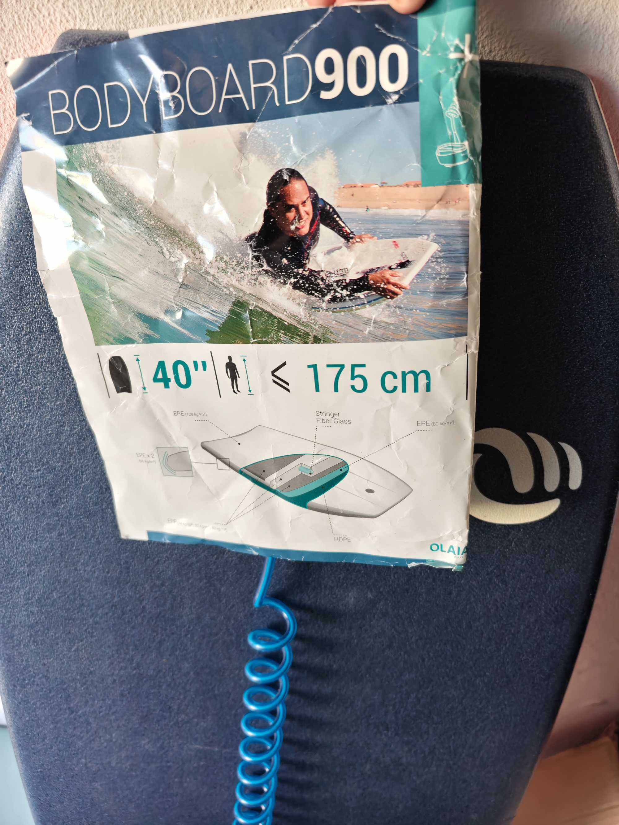 Prancha de Bodyboard 900 nível experiente