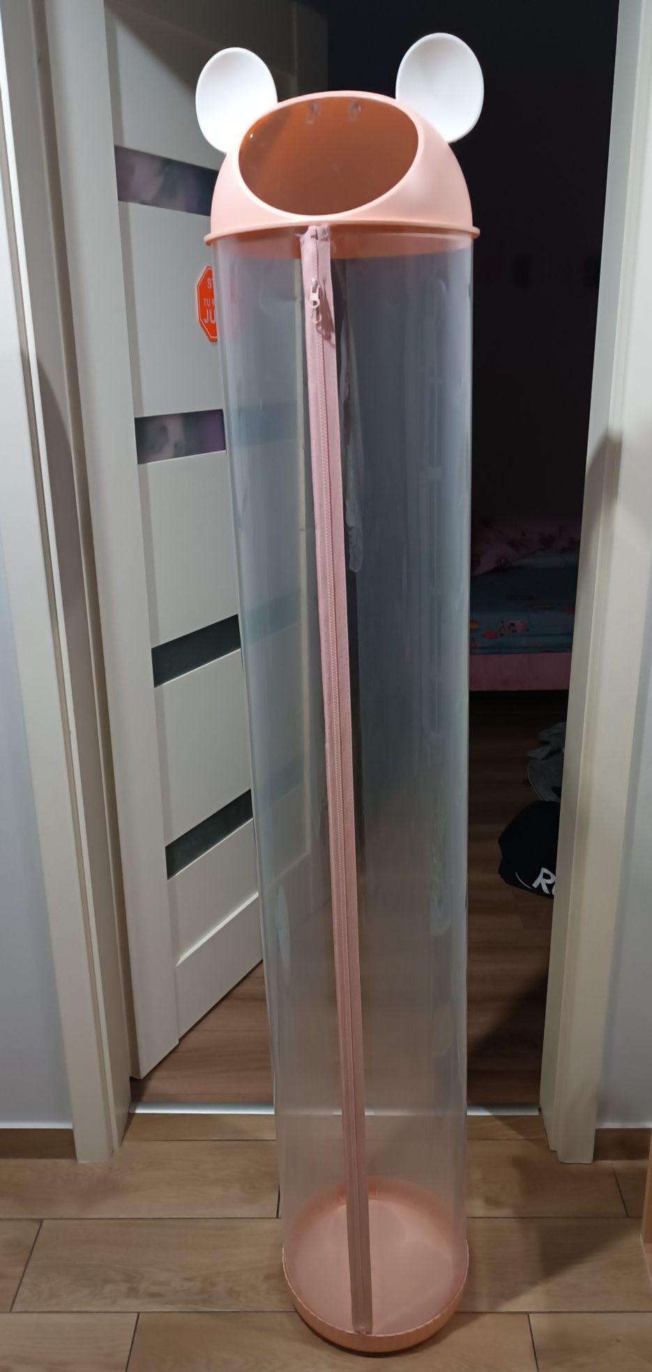 Organizer na zabawki pluszaki tuba na suwak