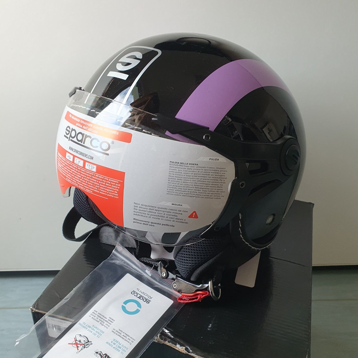 Kask otwarty Sparco Demi Jet rozm. S (55/56cm) NOWY