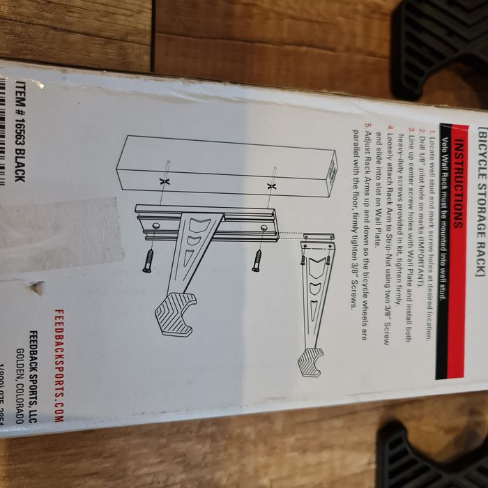 Uchwyt ścienny na rower Feedback Velo Wall Rack