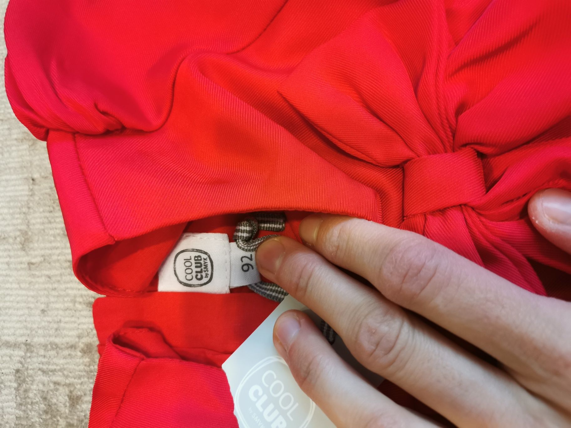 Nowa kokardka elegancka sukienka 92 święta czerwona cool Club smyk