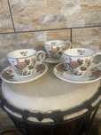 Filizanki duo 3 szt mocca porcelana WEDGWOOD anglia