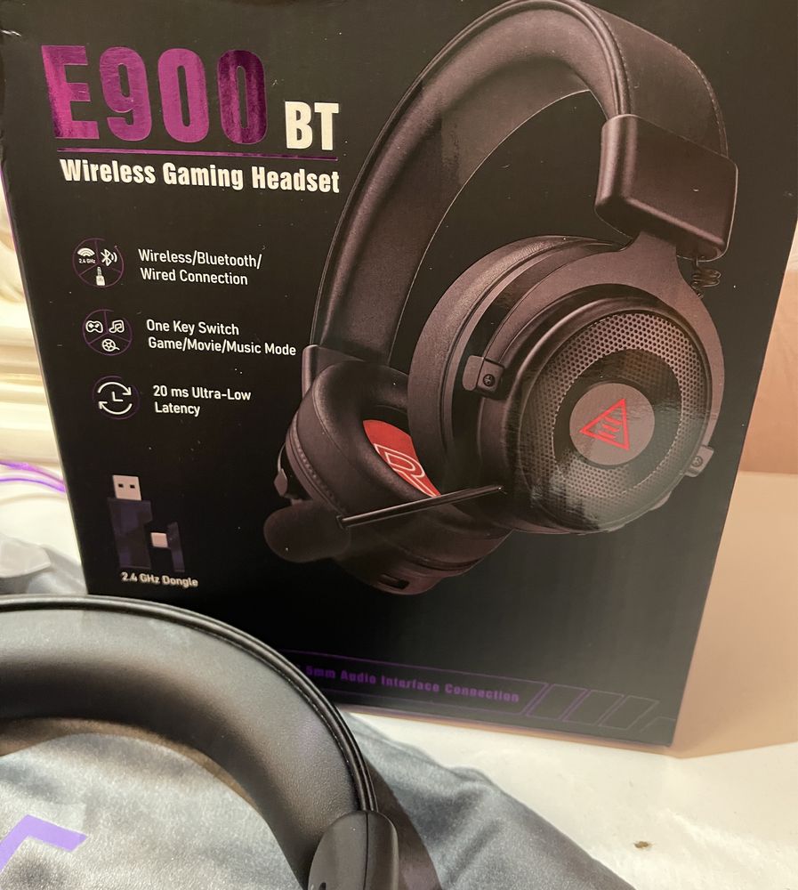SV Eksa 900 BT 2.4 GHz Wireless Bluetooth Headphones 7.1 USB/Type C