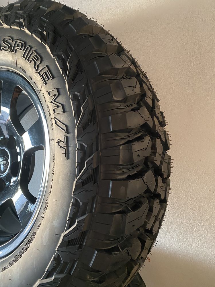 5x jantes 16 5x120 + pneus 265 75 R16 Fortune MT - Discovery 2 TD5
