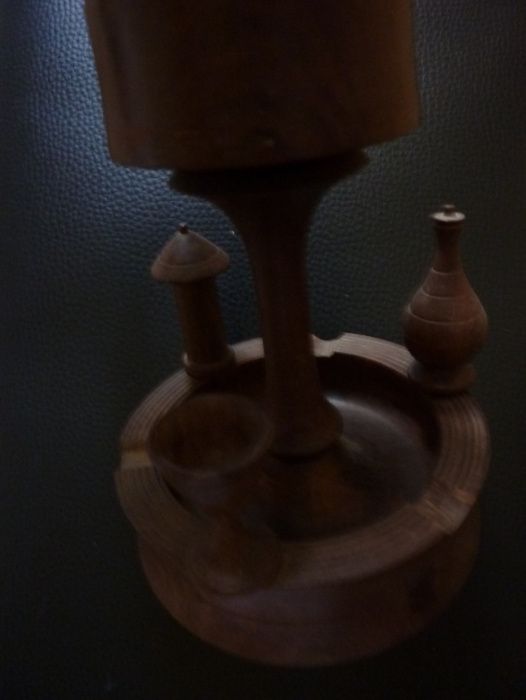 Cigarreira/ de Tabaco c/ Cinzeiro Africano