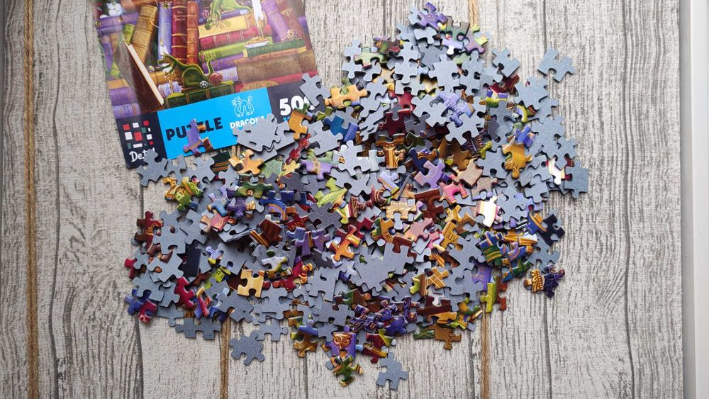 Пазли De.tail Книги про драконів 500 елементів 32х47 см