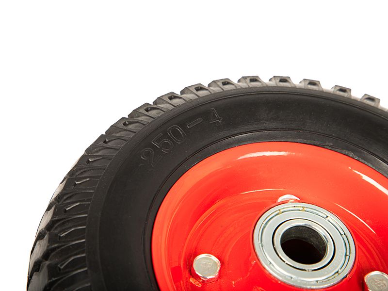 Koło 20 cm do taczki wózka 200x50 2.50/4 bezdętkowe czerwone 69-015#