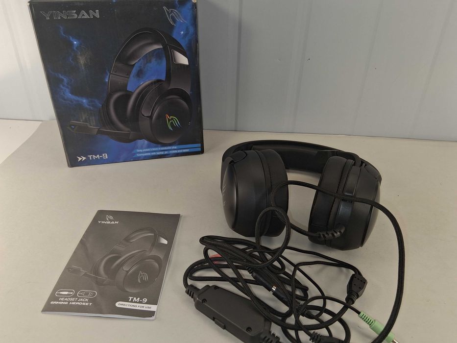 N035 Słuchawki Gamingowe YINSAN TM-9 USB Jack 3.5mm Mikrofon PC PS4