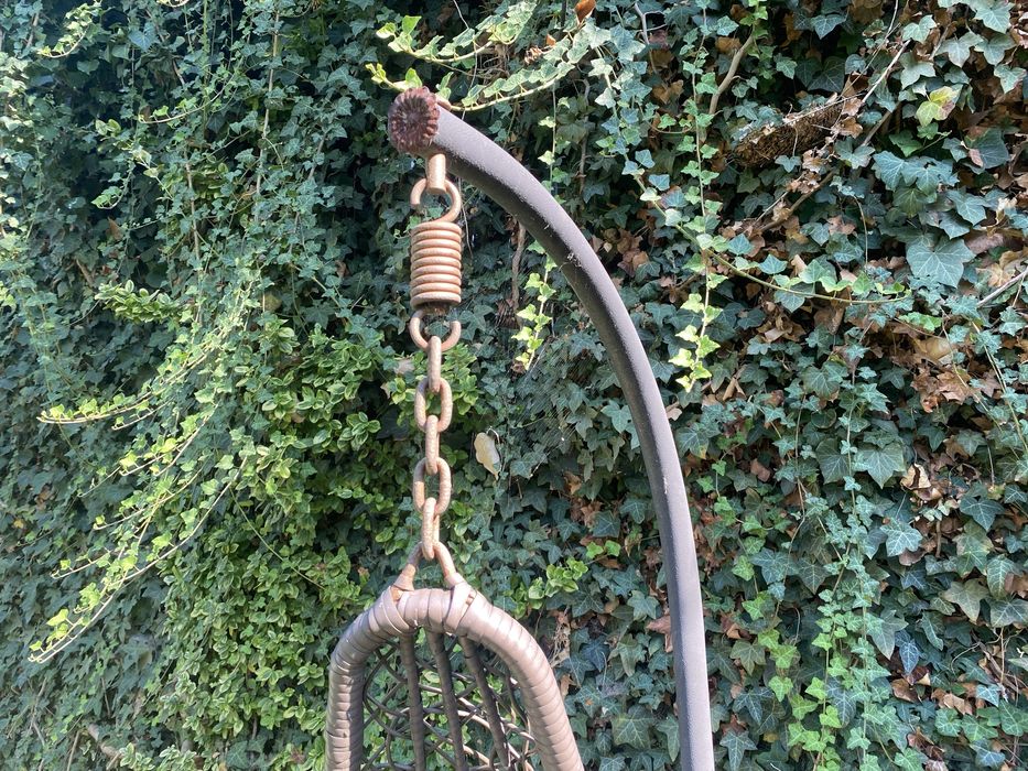 Fotel wiszący ogrodowy - huśtawka, bujak ze stelażem