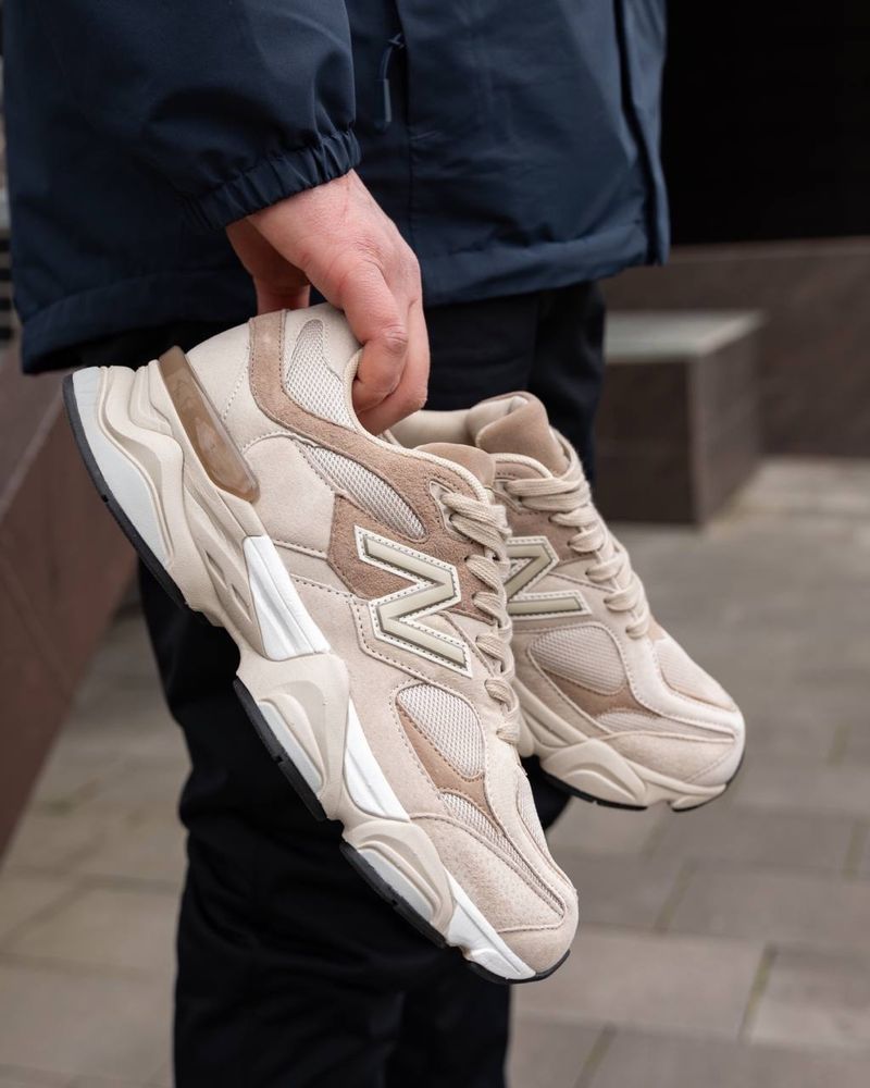 Мужские кроссовки нью беланс New Balance 9060 Beige Full [41-46]