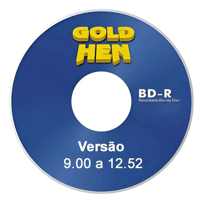 PS4 - GoldHen v9.00 a 12.52 - Disco Bluray Desbloqueio - QUALIDADE