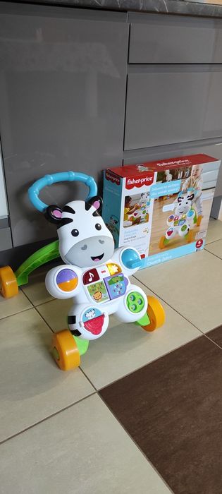 Fischer-price interaktywny chodzik zebra