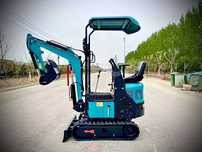Kingway BAGGER 1000J RS  NOWA Minikoparka BAGGER 1000 JOISTICK Chłodnica 3 łyżki RAMIĘ SKRĘTNE