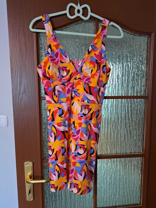 Kolorowa sukienka mini