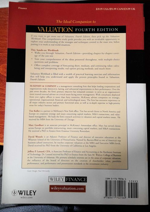 Valuation workbook de Koller et al