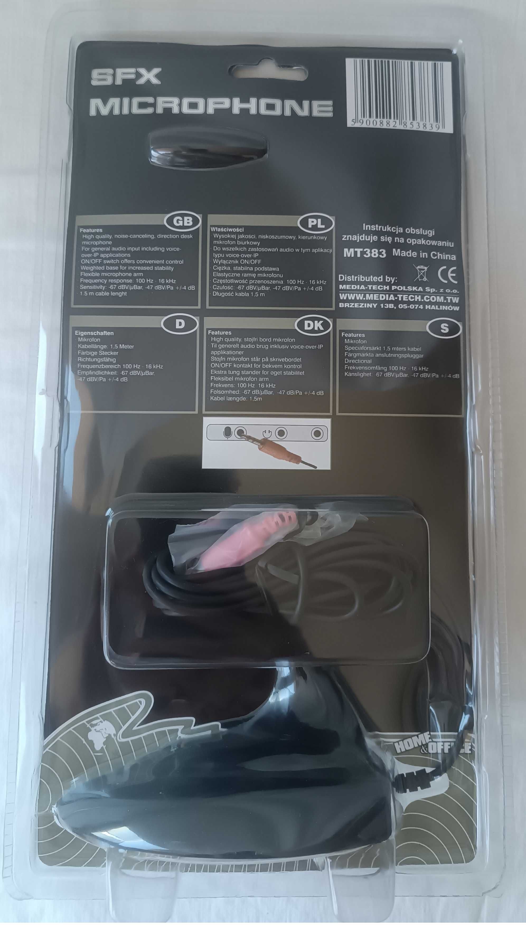 Mikrofon przewodowy Media-Tech MT383 SFX nowy