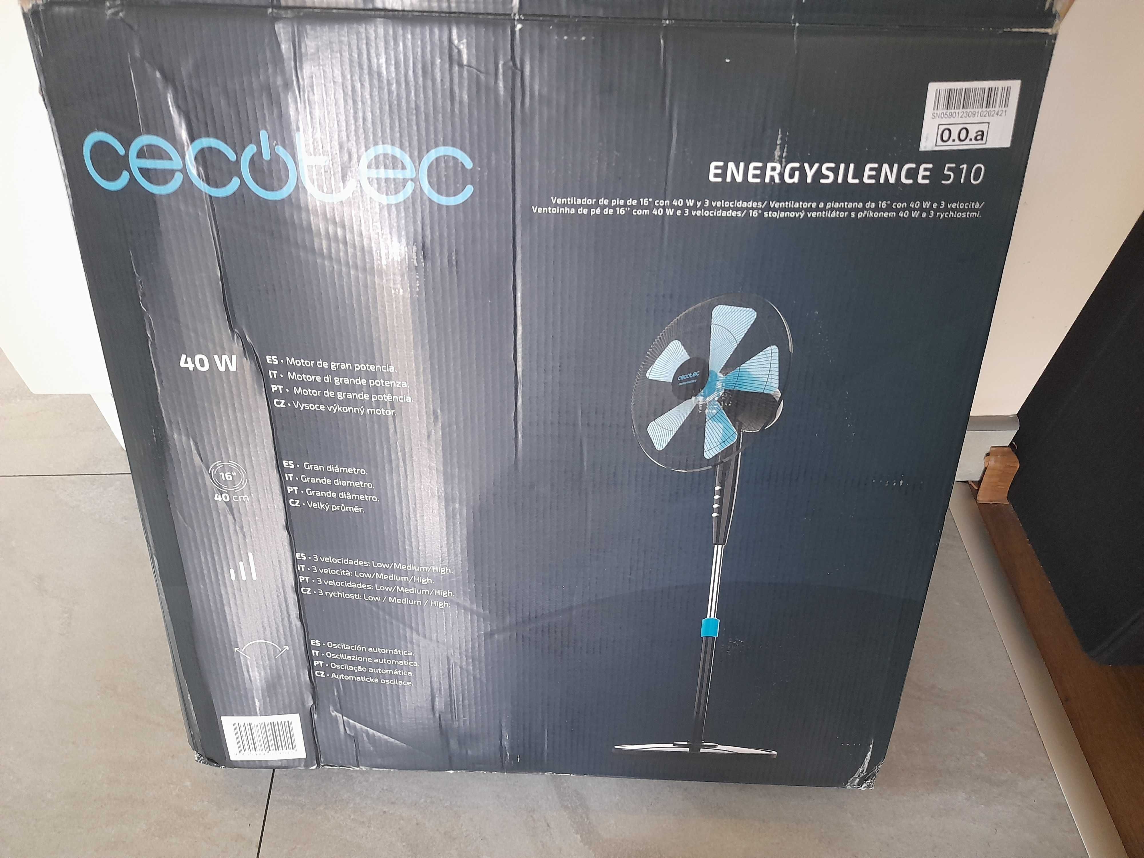 Wentylator podłogowy Cecotec EnergySilence 510 czarny