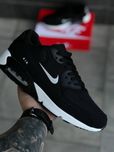 Мужские кроссовки Найк аир чёрные летние идеальные в ходьбе Nike air