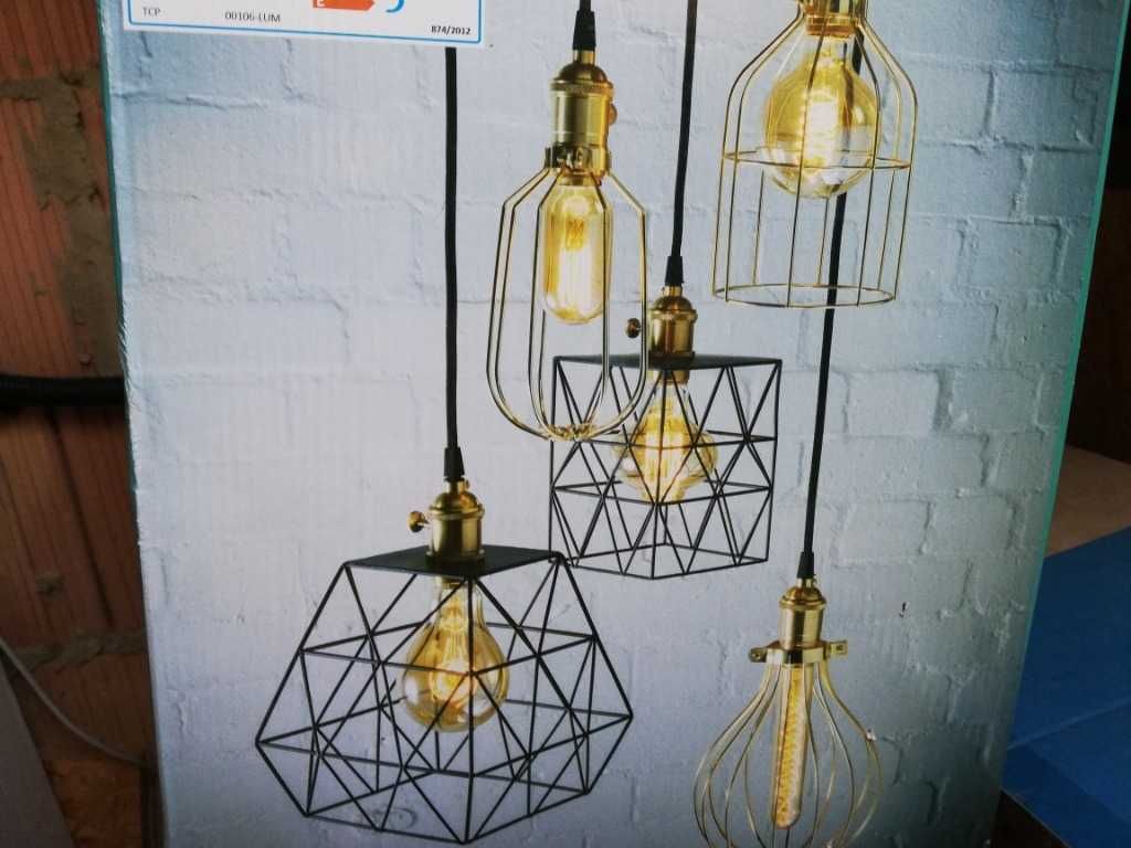Oprawa / Abażur lampa Globe Cage Loft Industrial