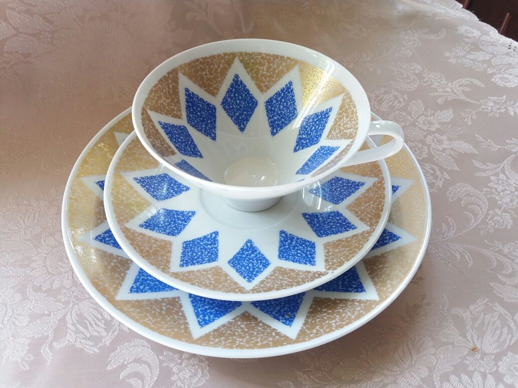 Zestaw śniadaniowy porcelana niemiecka Lichte