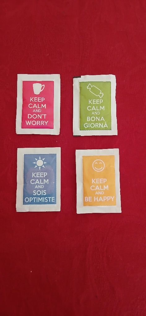 Pacotes de açúcar Keep calm...