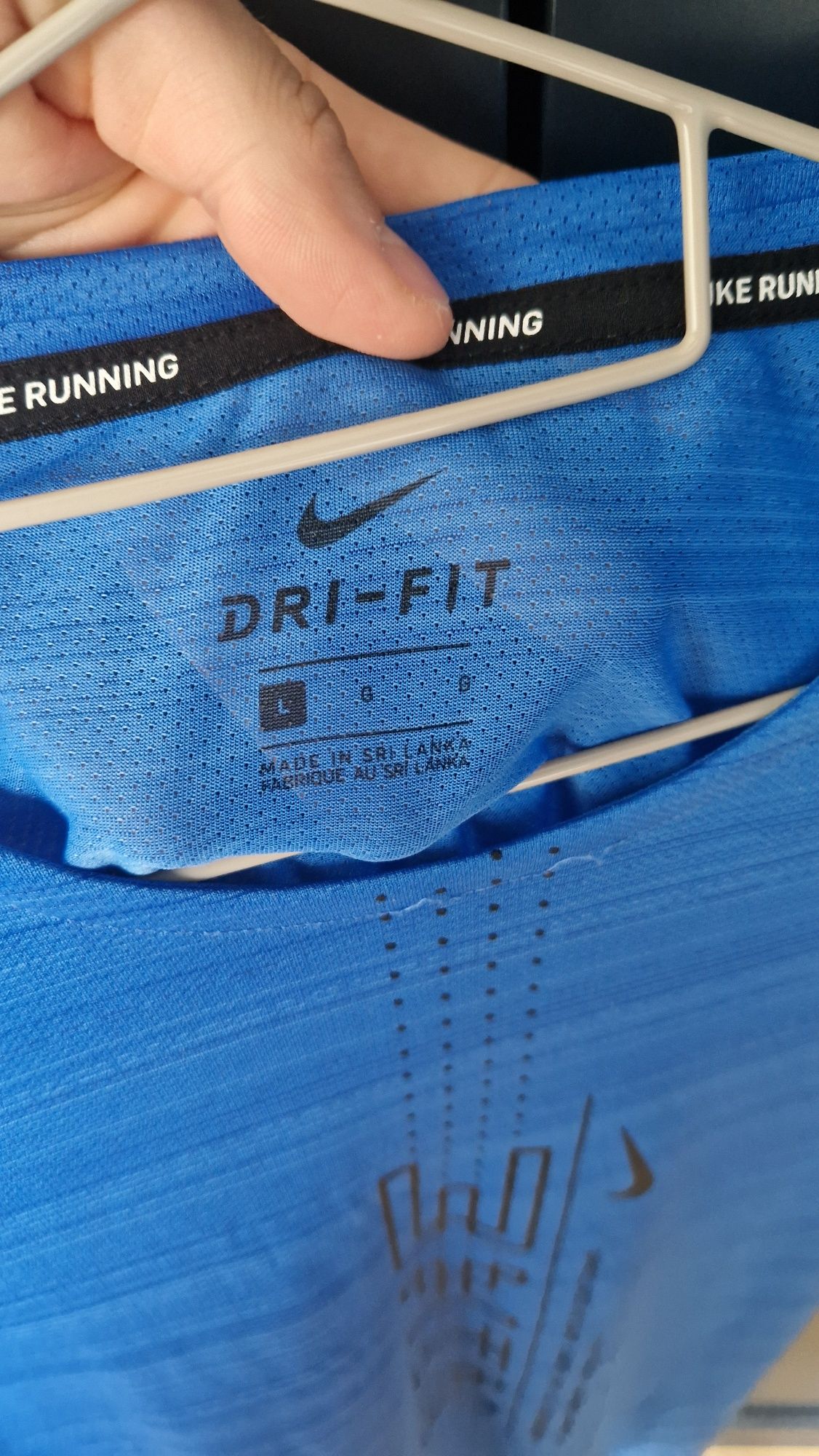 Koszulka niebieska męską sportową Nike dri fit