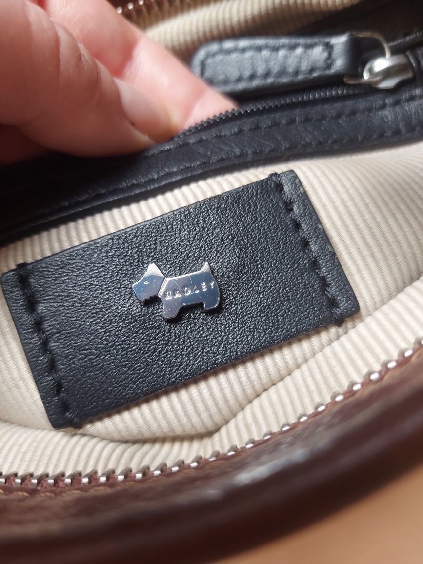 Radley skórzana torebka listonoszka crossbody skóra naturalna paski
