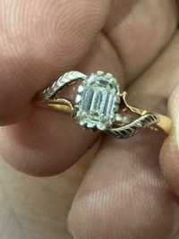 Шикарное кольцо ссср с большим бриллиантом