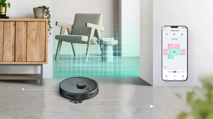 [NOWY, 2 lata gwarancji] Robot sprzątający TCL Sweeva 6000 Czarny