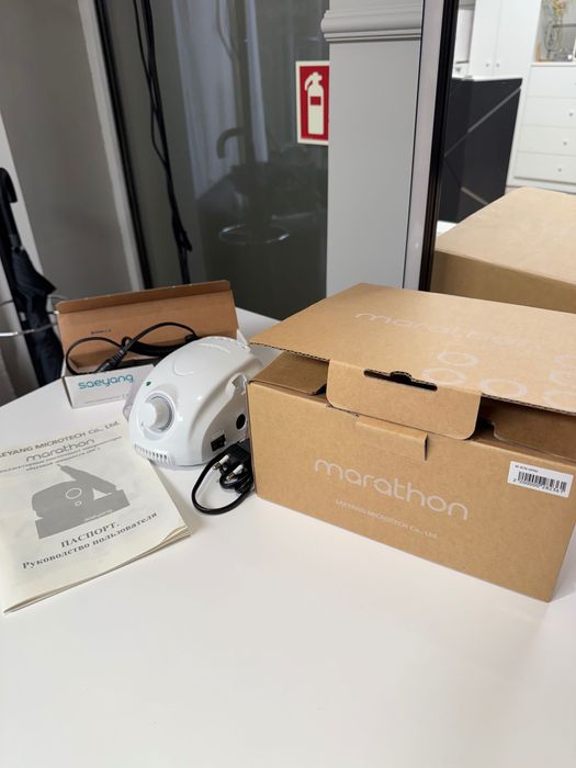 Frezarka do manicure Marathon M-3CN + oryginalna rączka – jak nowa!