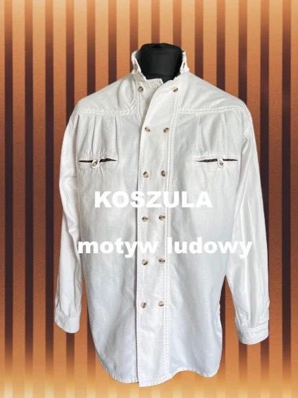 Sondre koszula męska ludowa bawarska biała XL/XXL