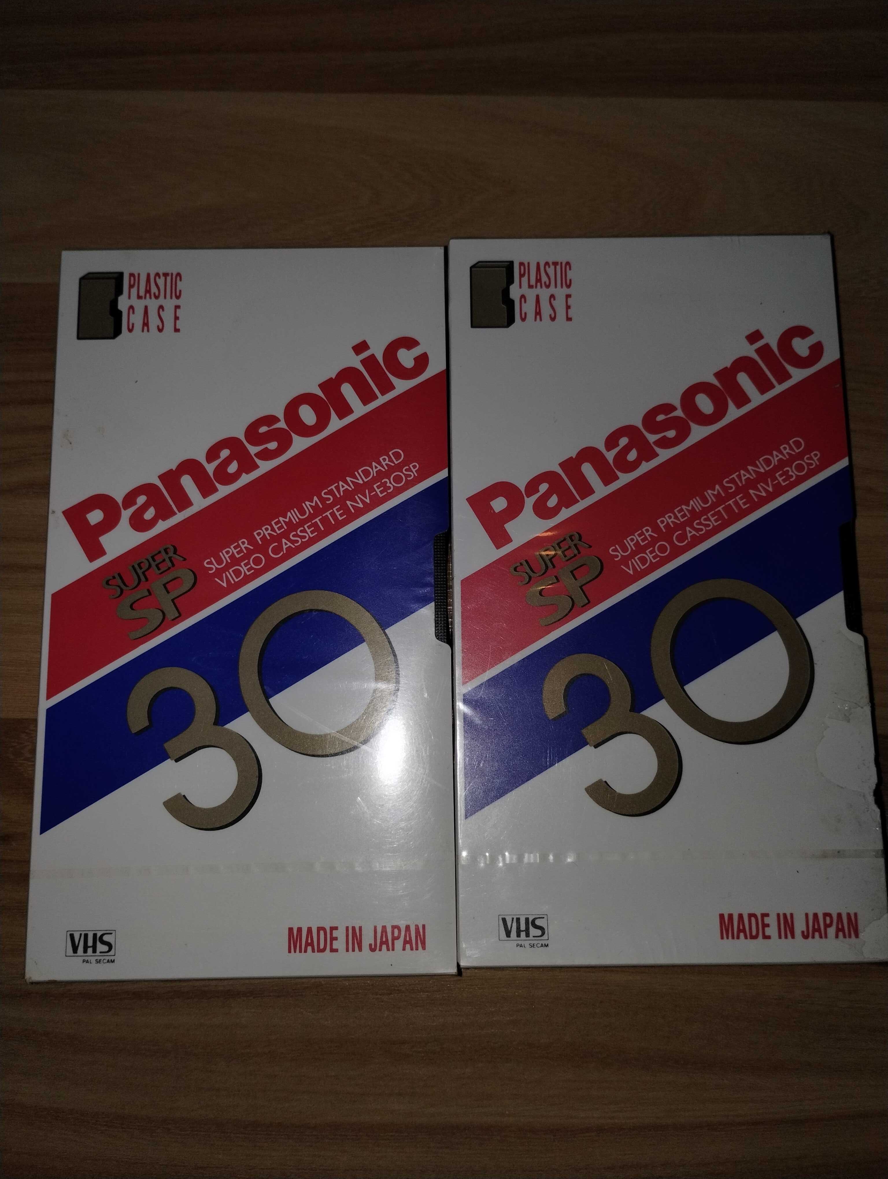 Kasety VHS nowe Panasonic NV-E3OSP 30 2 szt.