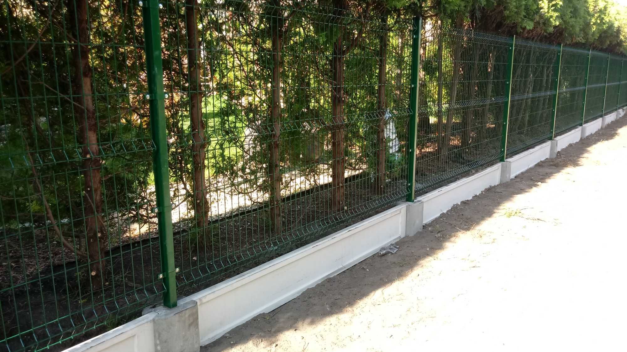 Panel ogrodzeniowy panele ogrodzeniowe płot słupek słupki 60 40 3d
