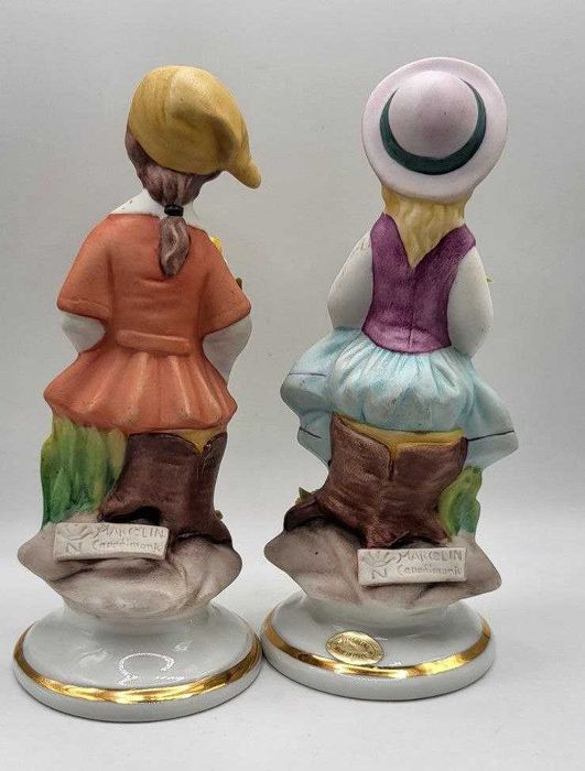 Статуетки MARCOLIN CAPODIMONTE. Пара з букетом КАПОДИМОНТЕ Італія 60рр