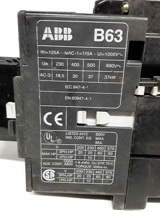 Контактор ABB B63-30-22 , LC1-D403