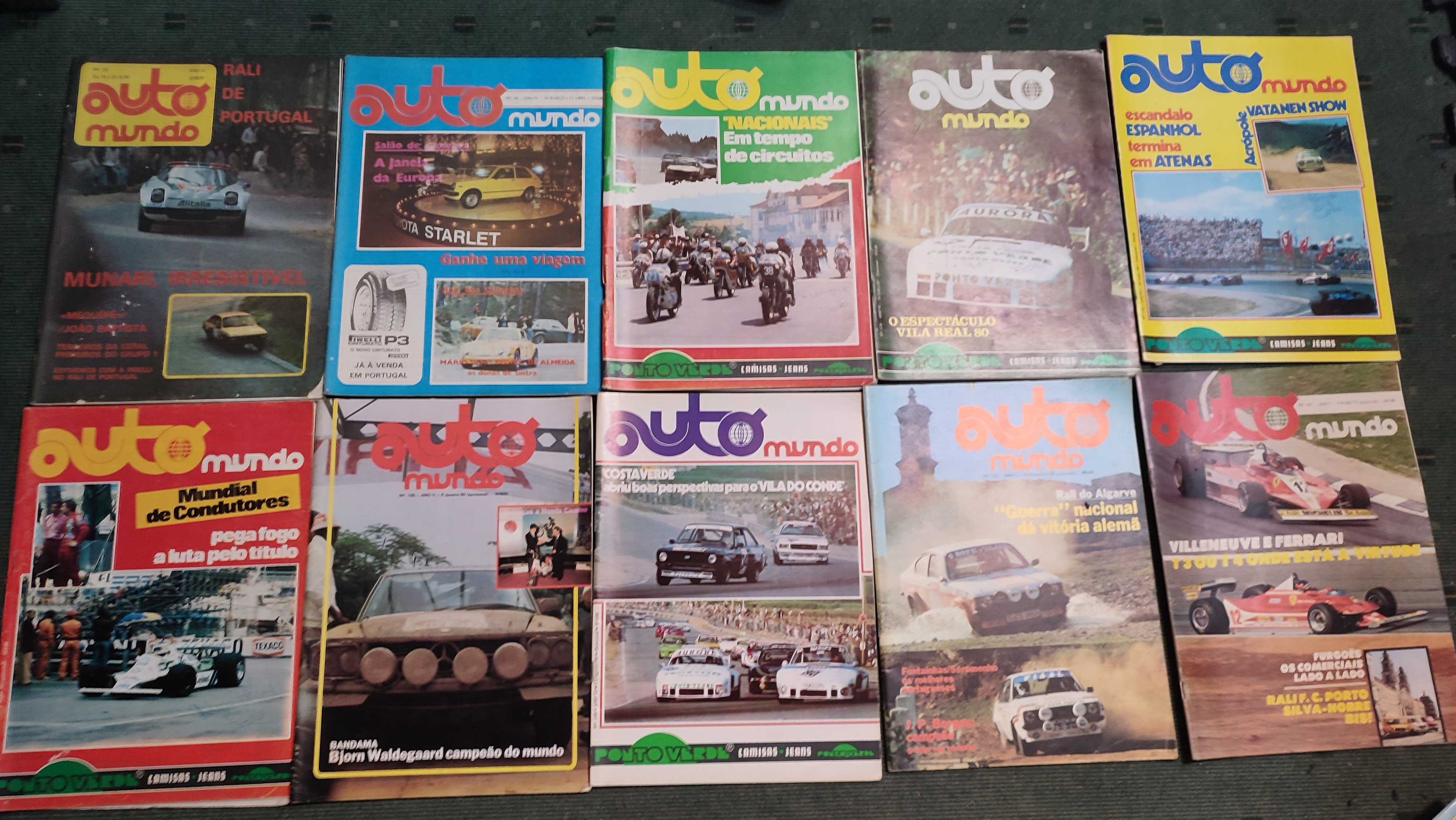 Automobilismo  - 31 Revistas Auto Mundo - Anos 80