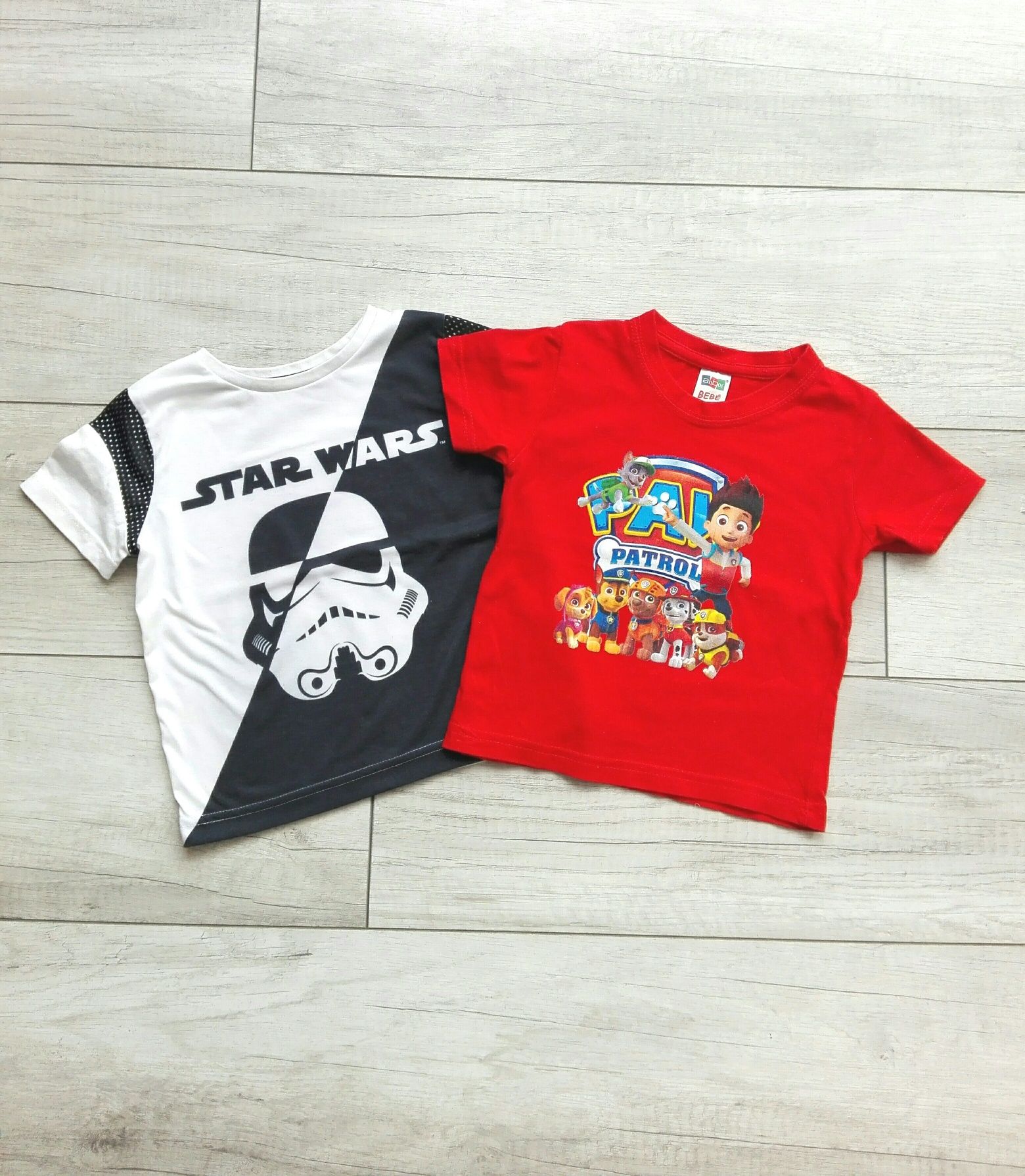 Star Wars Psi patrol komplet 2x t-shirt koszulka rozm 86-92