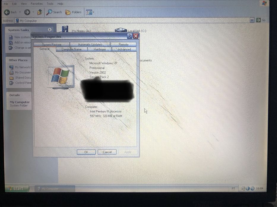 Portátil Vintage Toshiba P7200 (a funcionar)